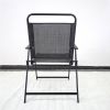 Outdoor Patio Dining Set for 4 People, Metal Patio Furniture Table and Chair Set with Umbrella, Black