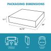 120 Gal. Outdoor Wicker Storage Box Waterproof, Resin Rattan Deck Box for Patio Garden Furniture, Outdoor Cushion Storage