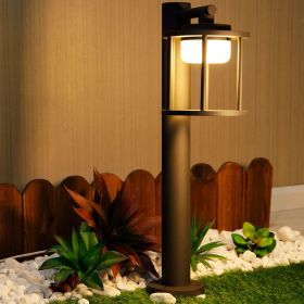 Outdoor Pathway LED Lights IP44 Waterproof Garden Lantern Modern Landscape Lighting (Color: DARK GREY600)