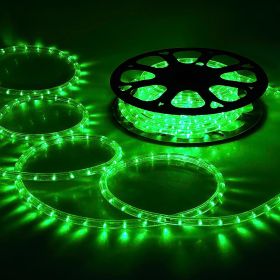 LED Rope Light 50ft Green (Color: Green)