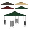 10'x10' Gazebo Canopy Top Replacement 1 Tier Patio Pavilion Cover UV30 Sunshade