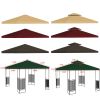 10'x10' Gazebo Canopy Top Replacement 1 Tier Patio Pavilion Cover UV30 Sunshade